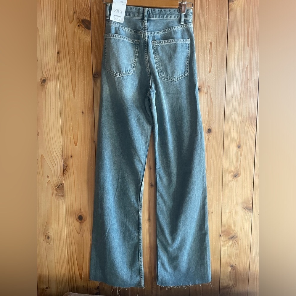 ZARA HI RISE JEANS Dirty raw hem - Picture 4 of 5